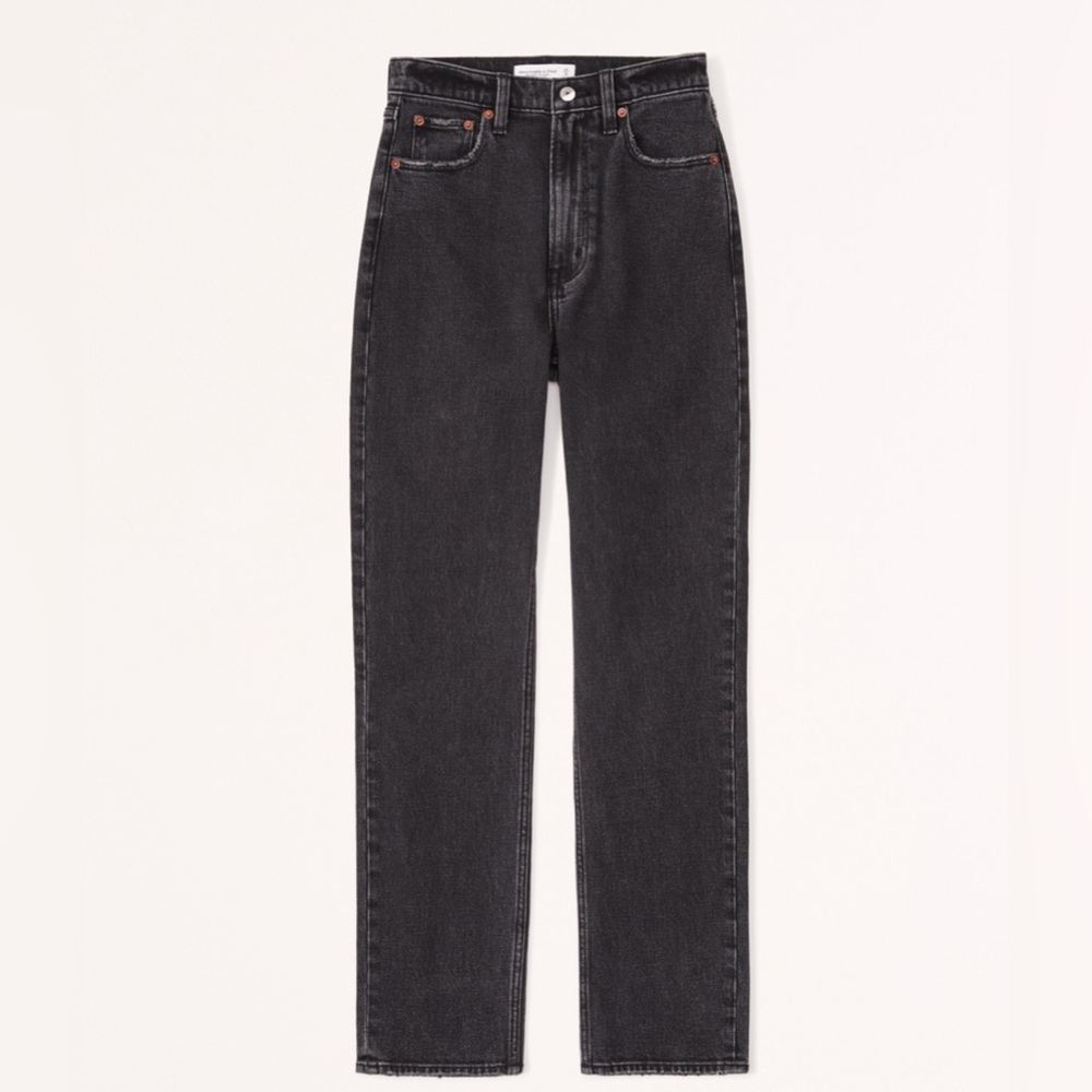 Abercrombie Ultra High Rise Ankle Straight Jeans size 33 long